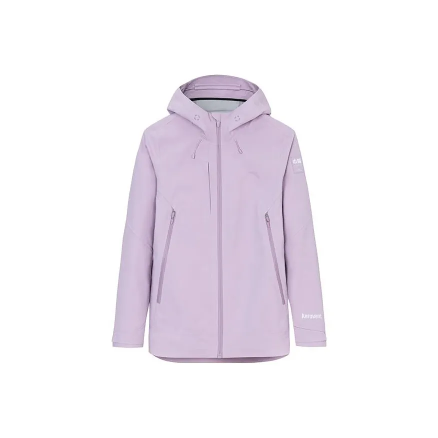 Anta Variety Training Collection Windproof Windbreaker Jacket Women's Flat Bean Purple