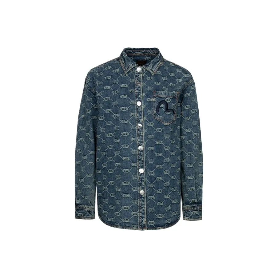 EVISU Denim Jacket Женская Джинсовая Синяя