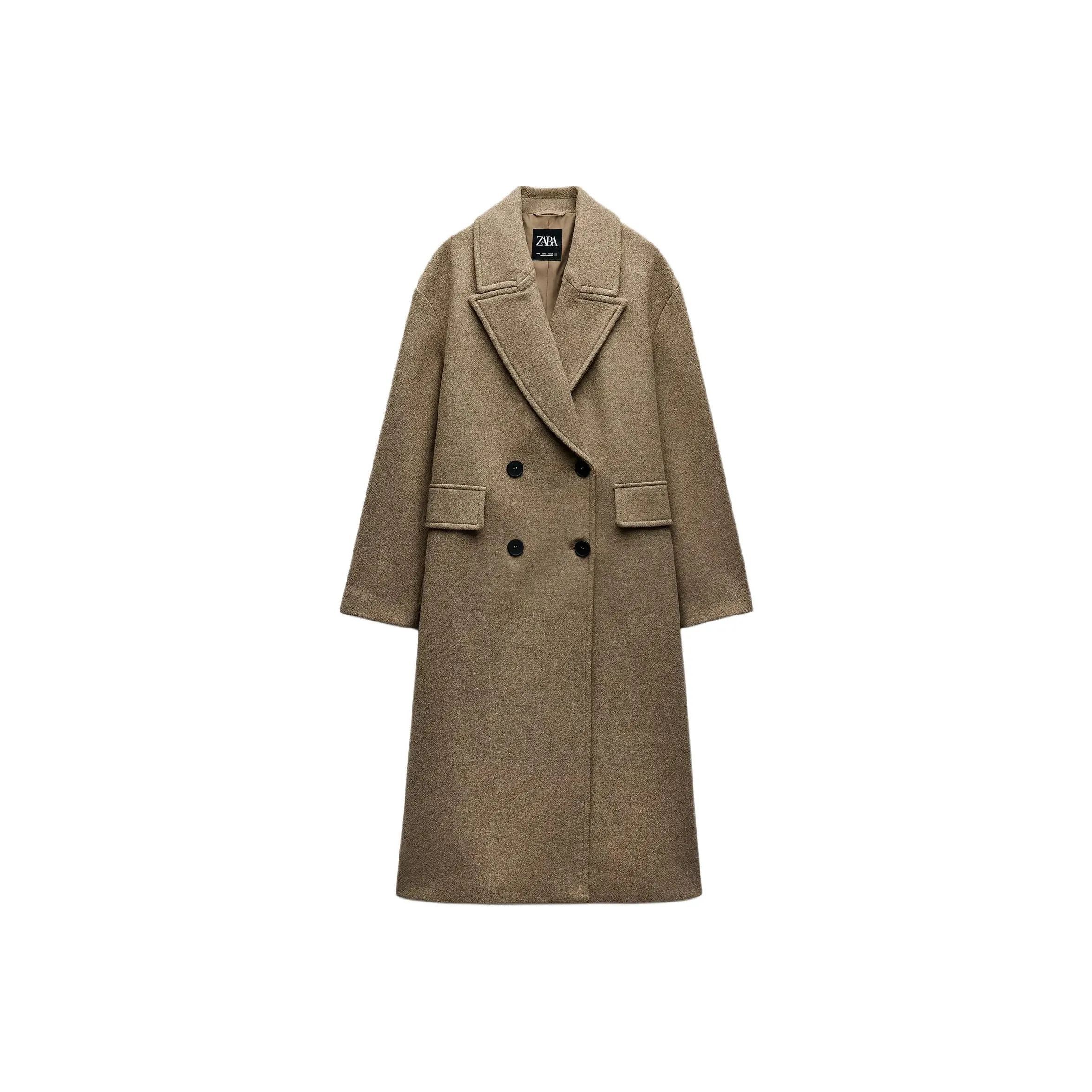 ZARA Coats Women's Light Brown