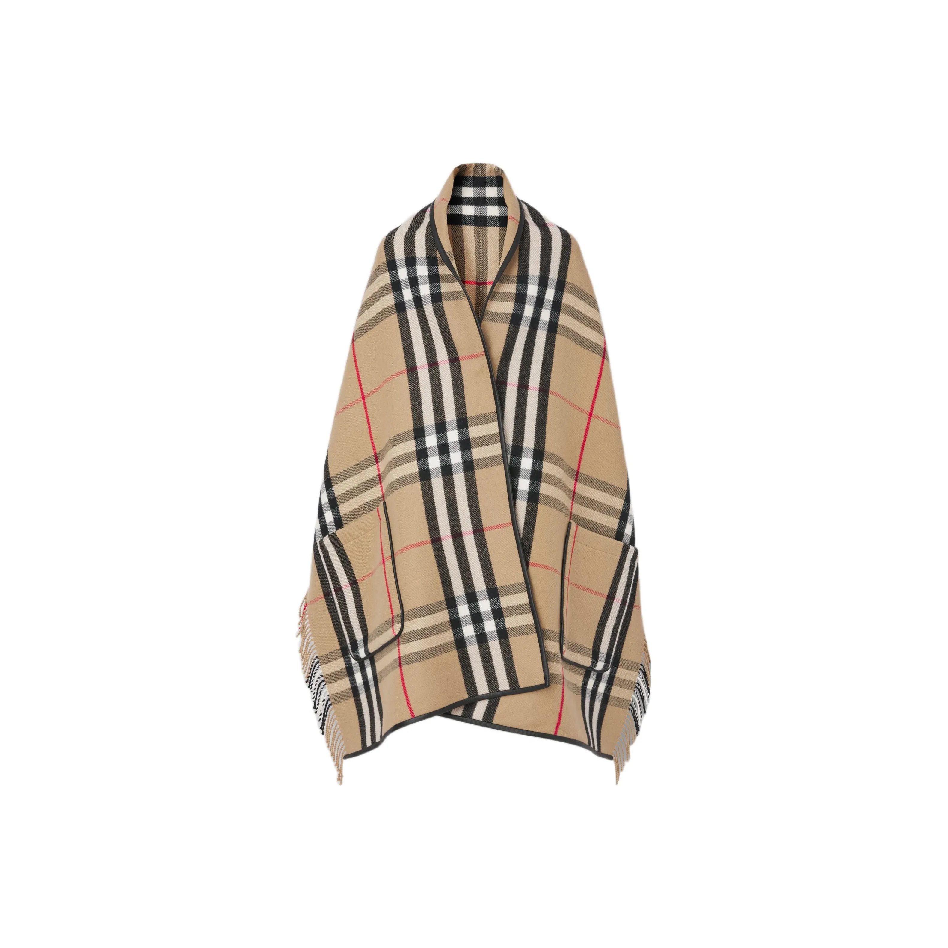Burberry Women's Wool And Cashmere Mantel Coat Beige