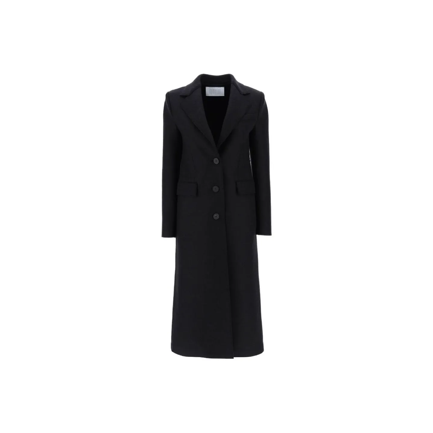 HARRIS WHARF LONDON Single-breasted Buttoned Wool Coat