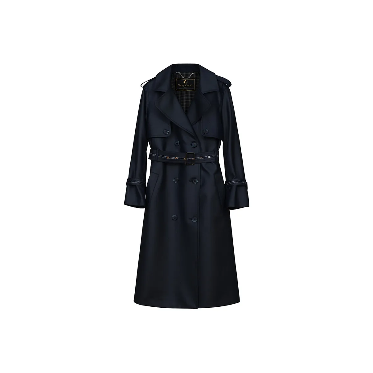 NancyCavally Темно-синий Женский Тренч