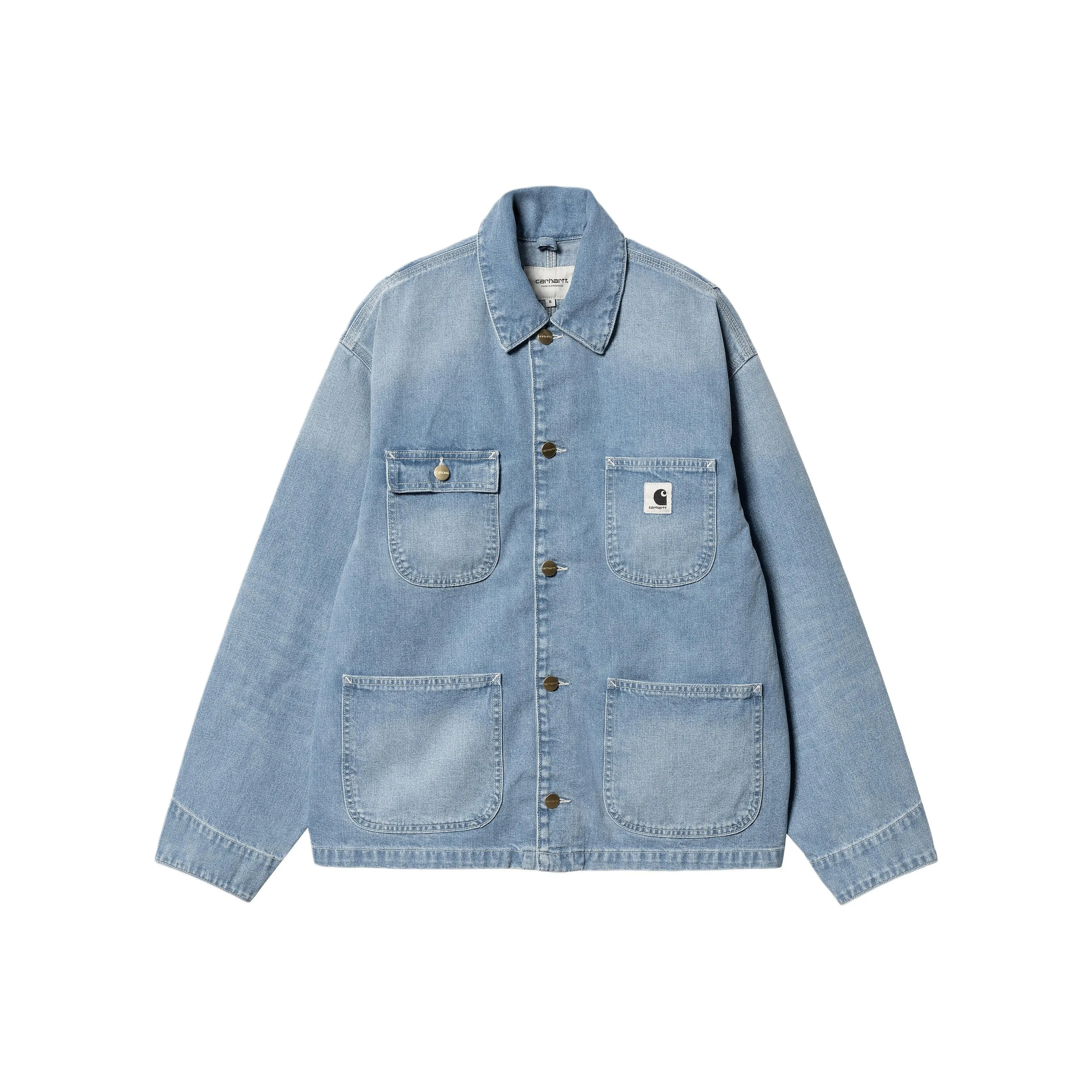 Carhartt WIP W' OG Michigan Пальто Denim Куртка Женская Светло-Синий