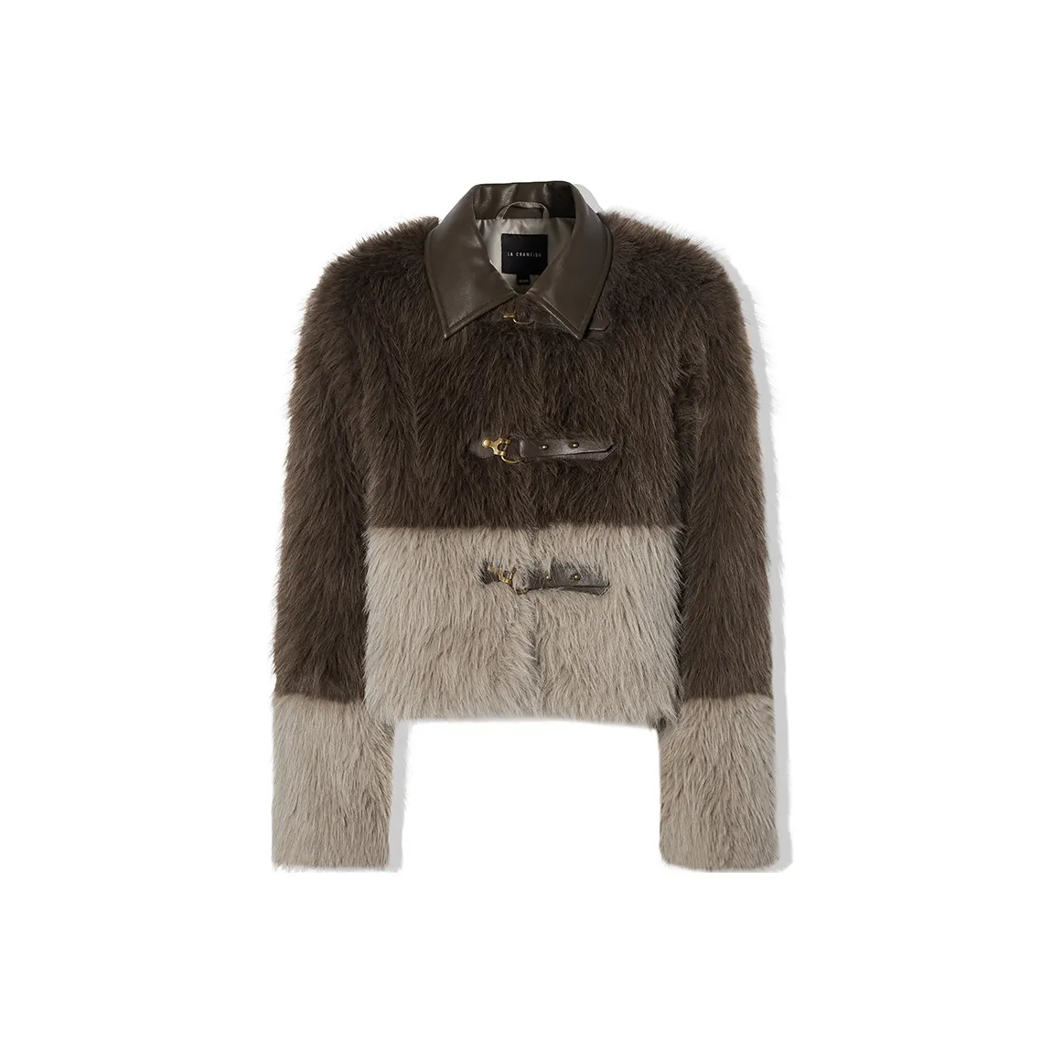 LA CRAWFISH Бархат Feel Куртка Женские Кофе