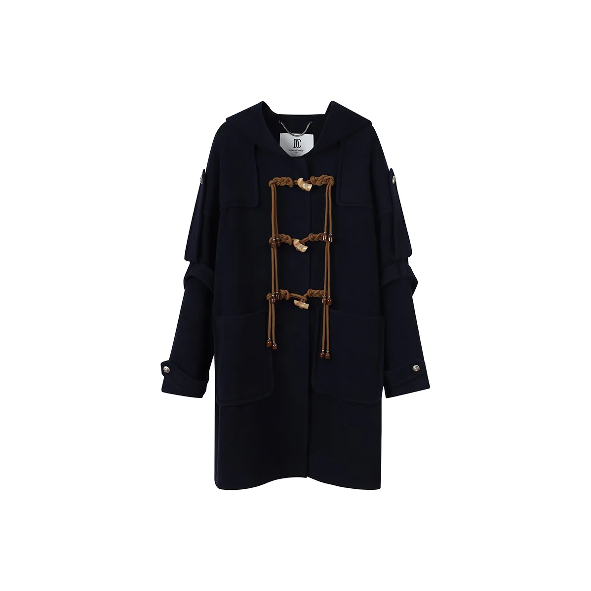 NancyCavally Пальто Женское Темно-синий