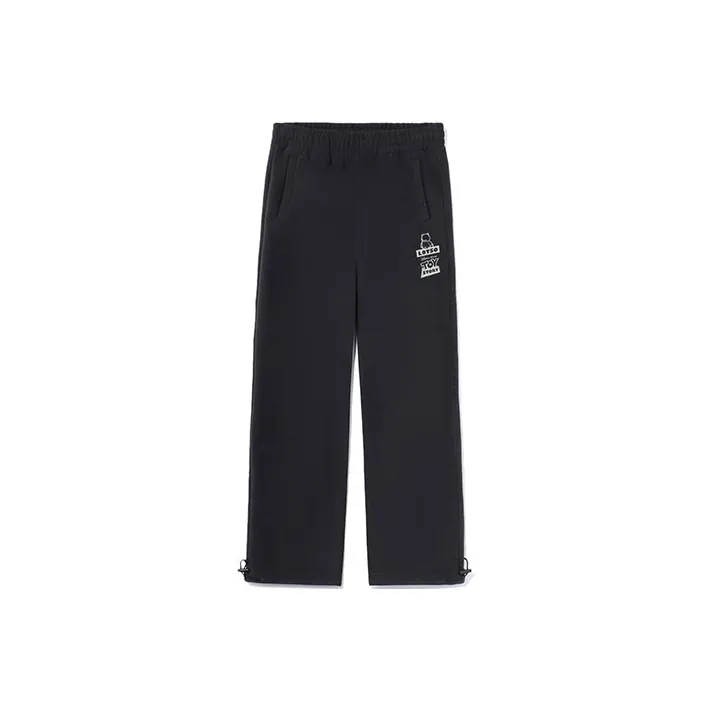 LiNing x Disney Вязаные тренировочные штаны женские черные