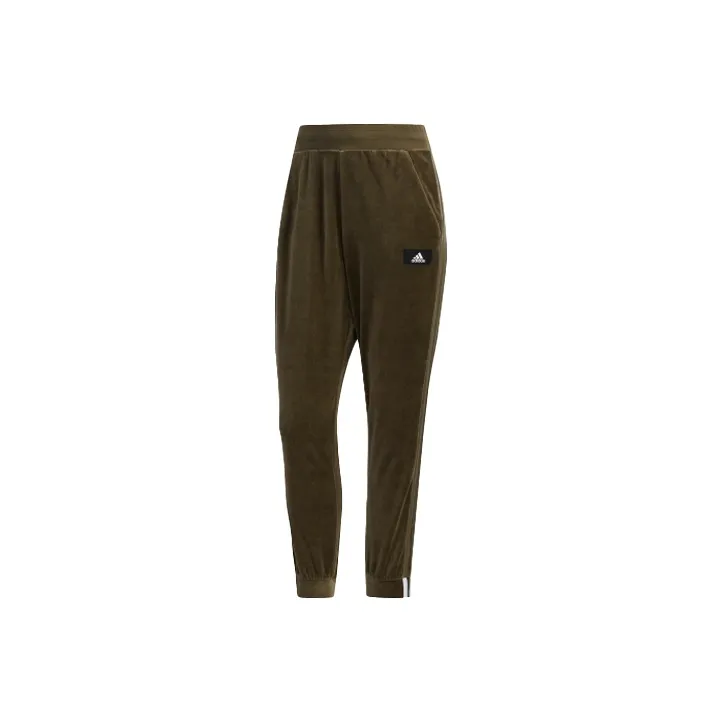 Adidas Knitted Sports Pants Women's Khaki Brown