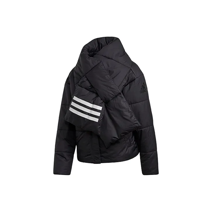 Adidas Черные Женские Объемные Куртки (Пуфы)