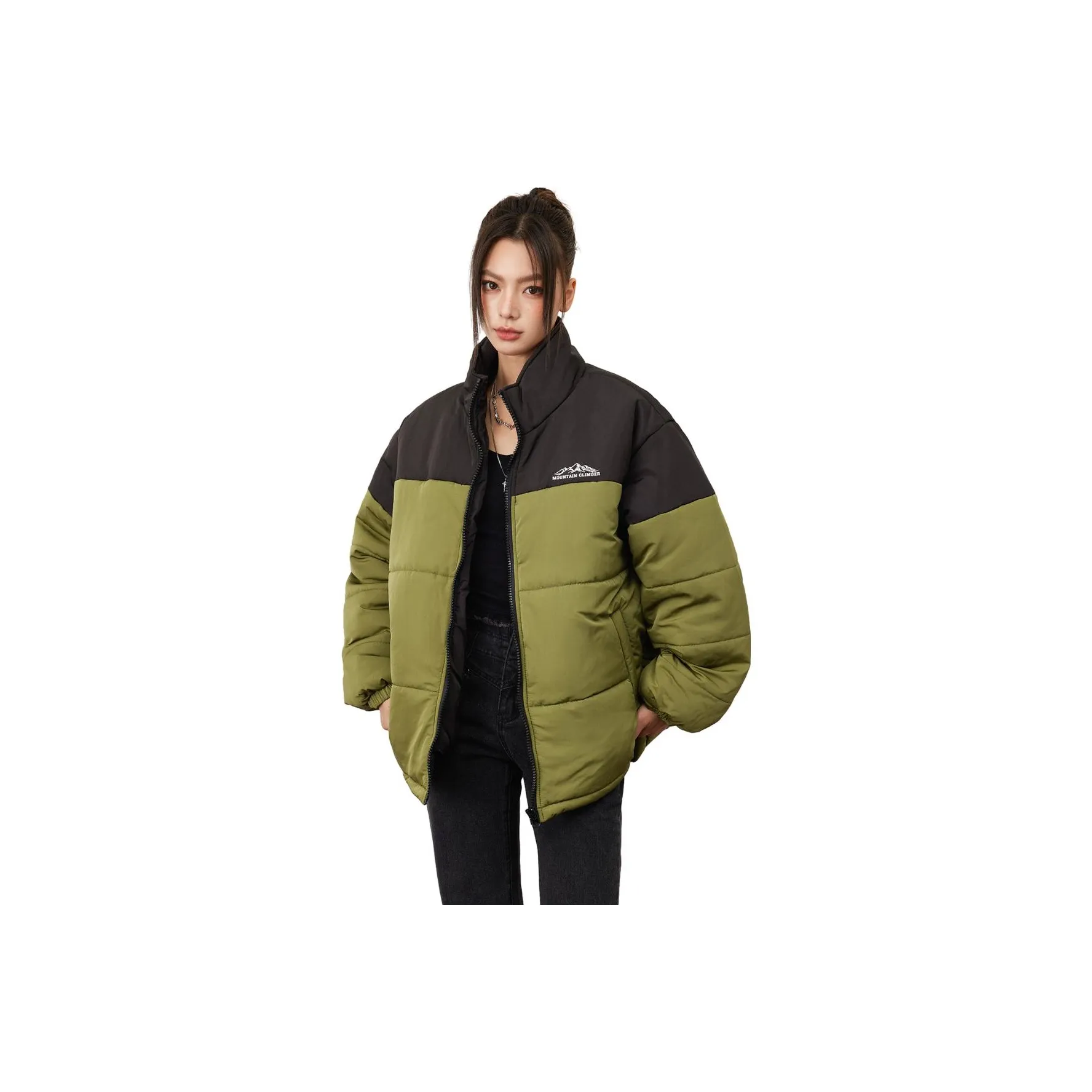 ZUOBEIKA Пуховик Женский Зеленый