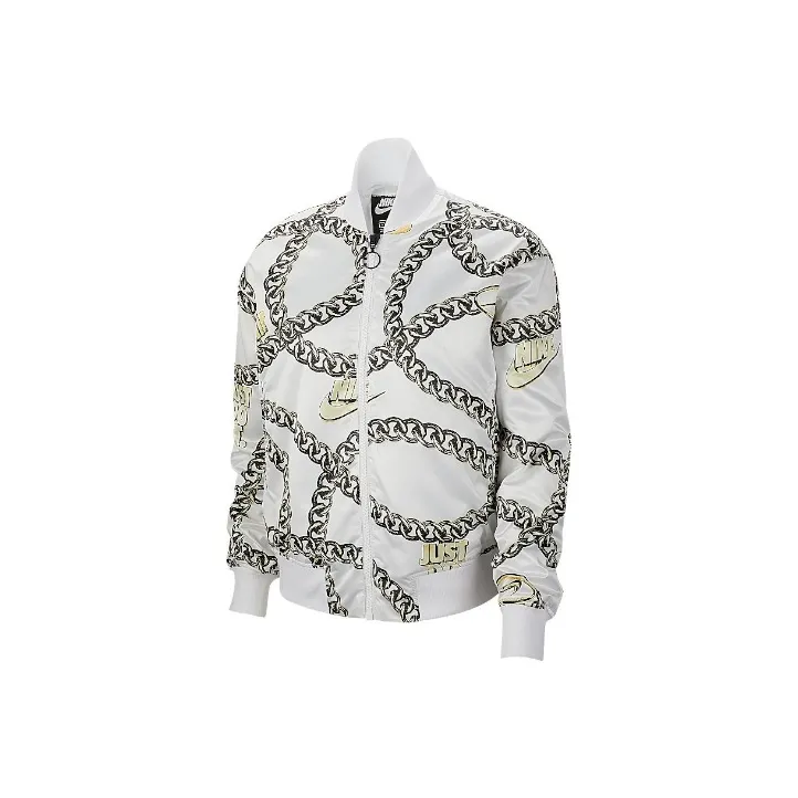 NIKE Белые Женские Объёмные Куртки (Пуфы)