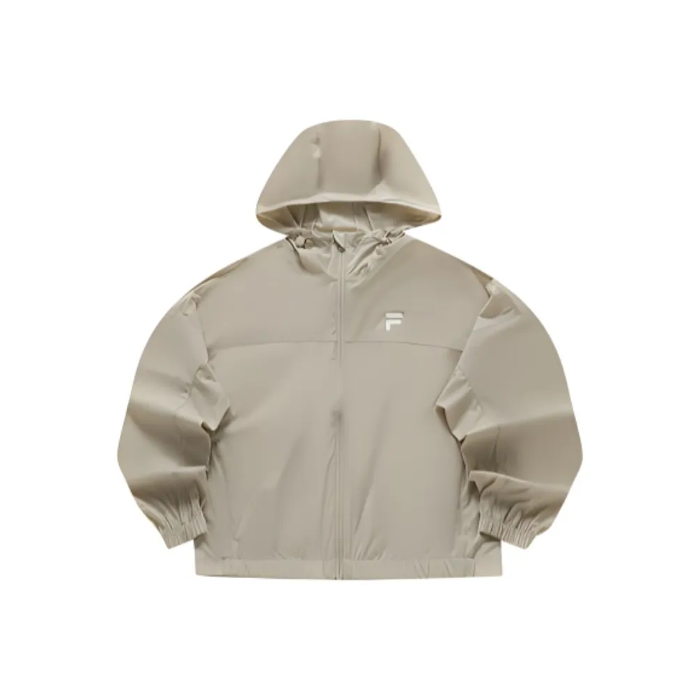 FILA FUSION SS24 UV Protection Breathable Sun Protection Clothing Women's Light Bean Paste Brown