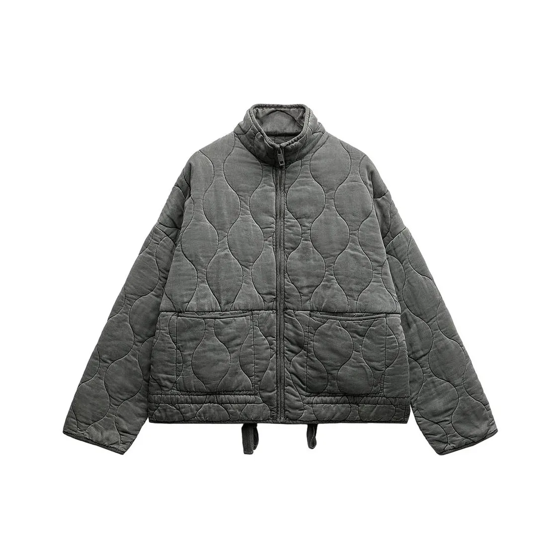 ZARA Puffer Jacket Women's Gray