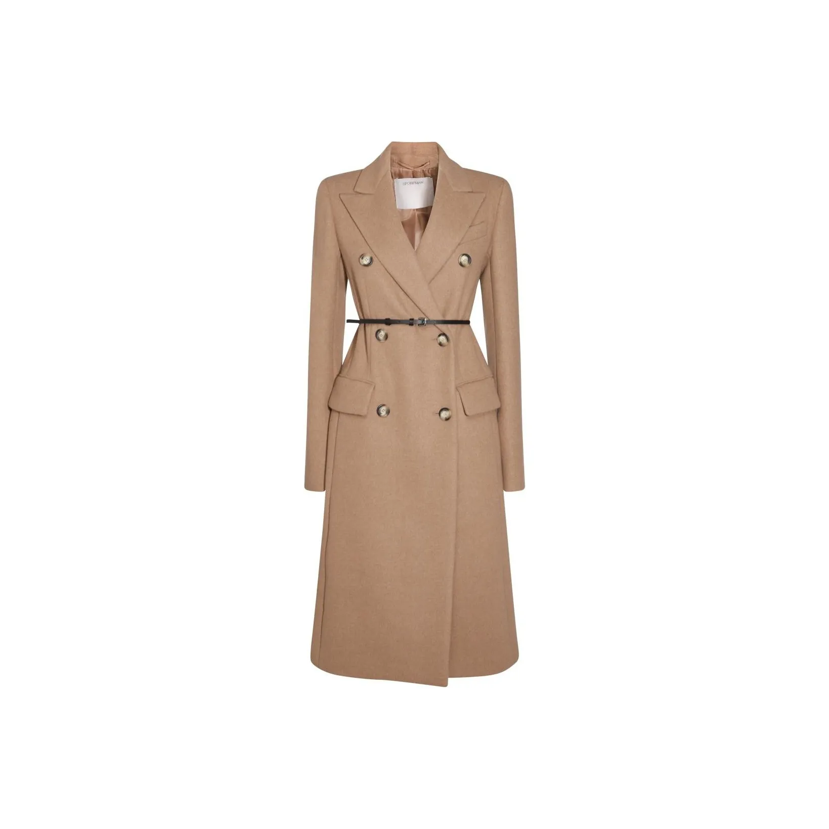 SportMax Ghia Double Breasted Belted Trench Coat
