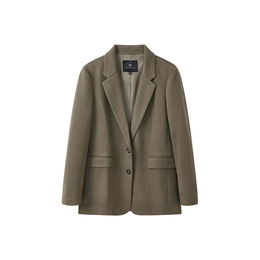 Yu Qianwen Бизнес-костюм женский оливково-зеленый