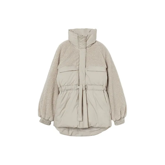 H&M Puffer Jacket Women's Light Beige