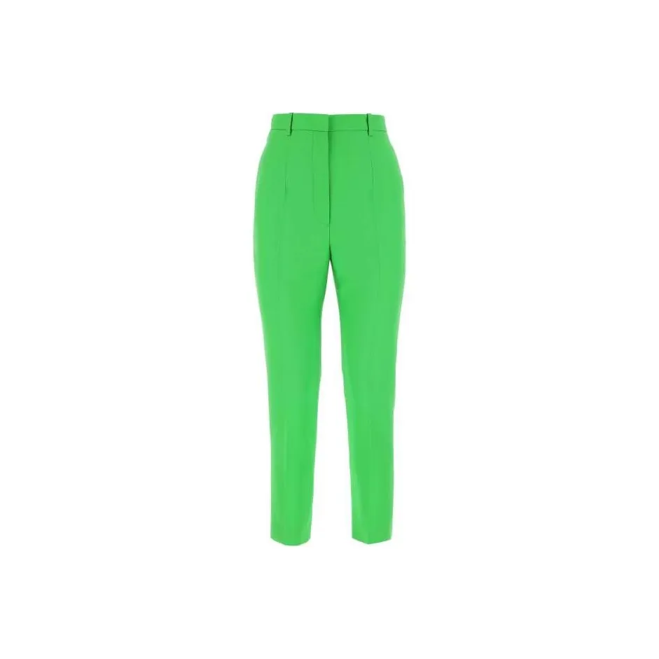 Alexander McQueen Straight Leg Pleated Pants