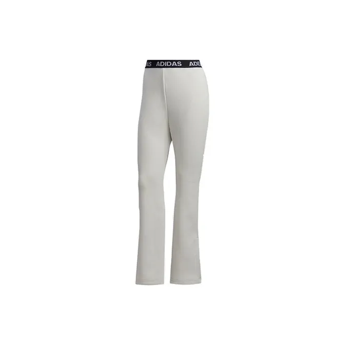 Adidas Knitted Sports Pants Women's Track Gray