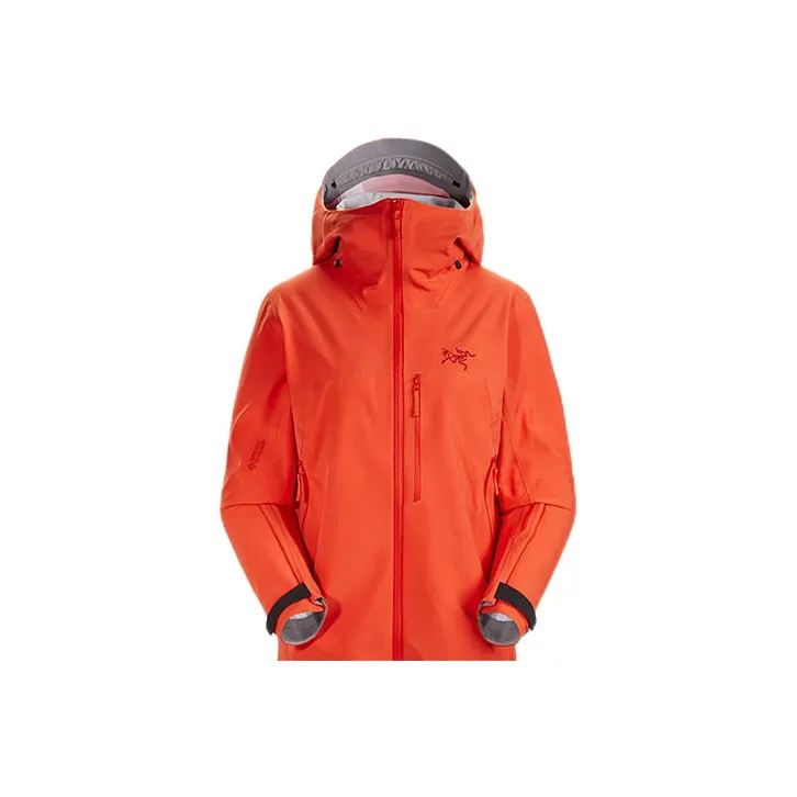 Arcteryx Water-Resistant Windbreaker Jacket Women's Shun Red