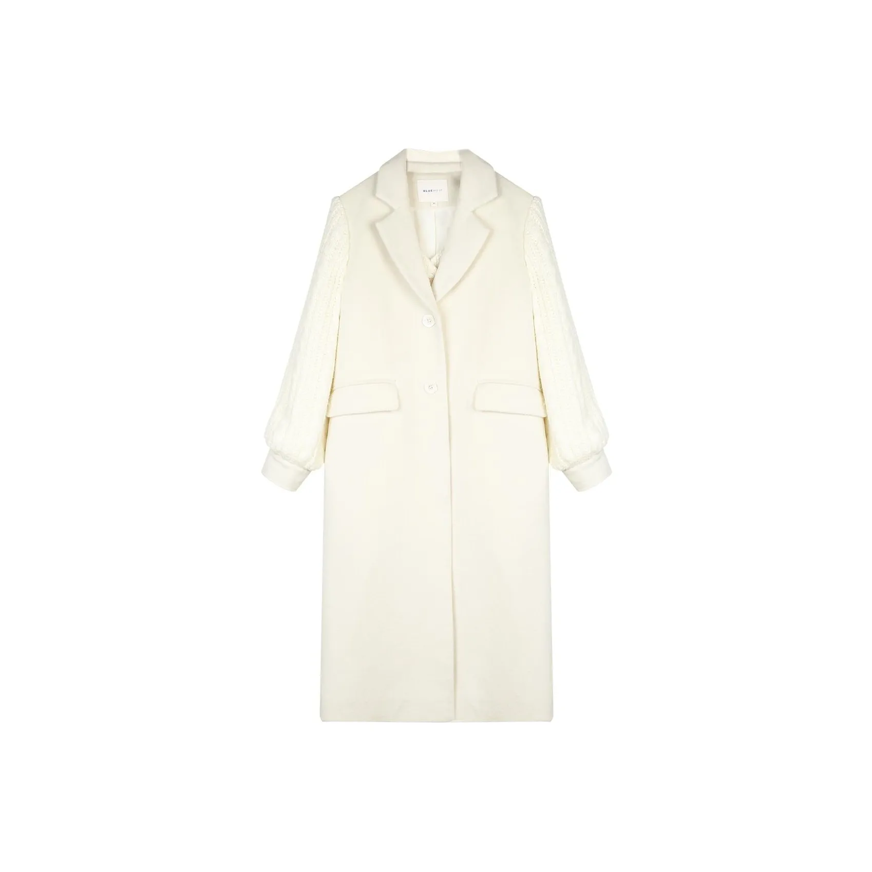 BLUEerror Пальто Женское Молочно-белое