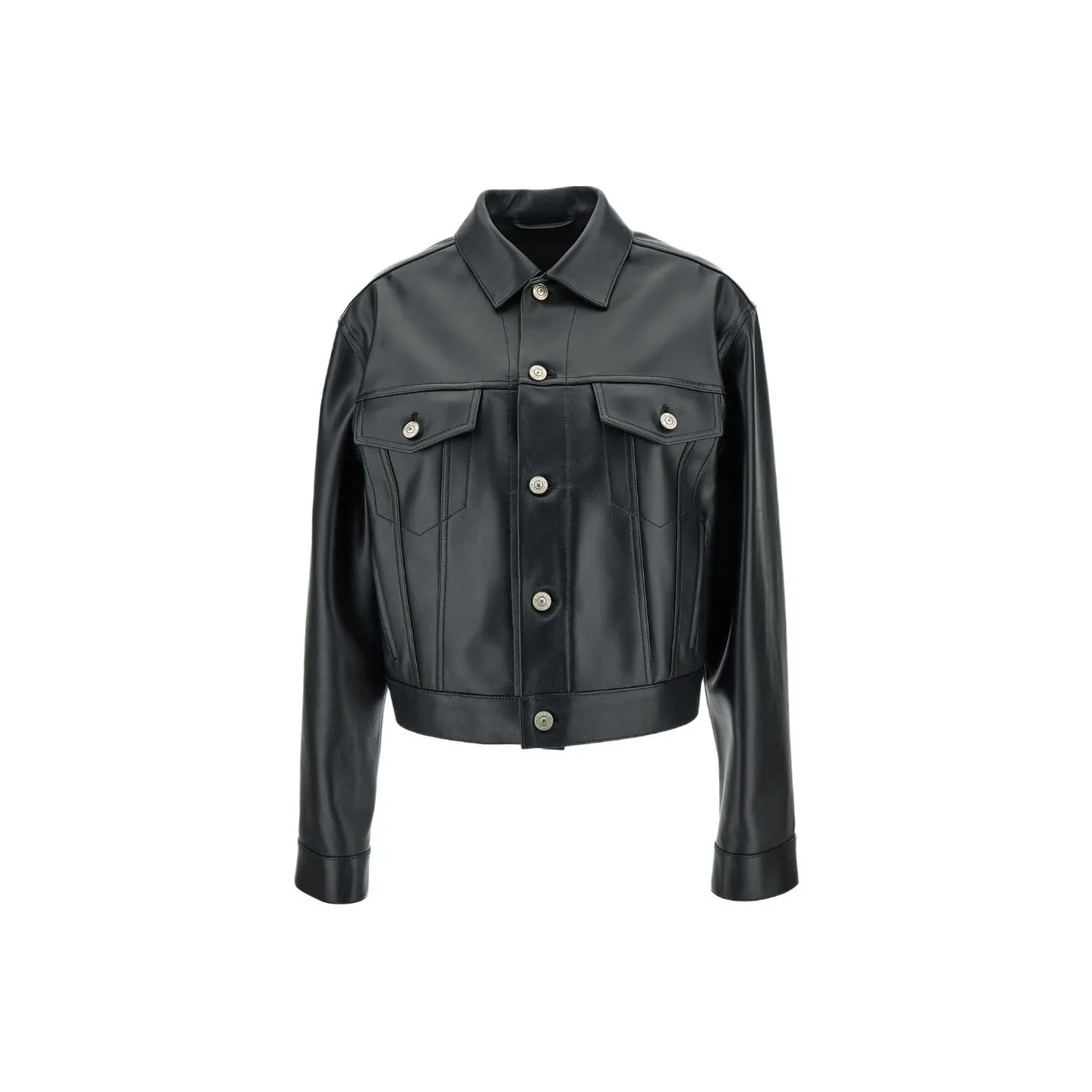Balenciaga Single breasted Leather Jacket