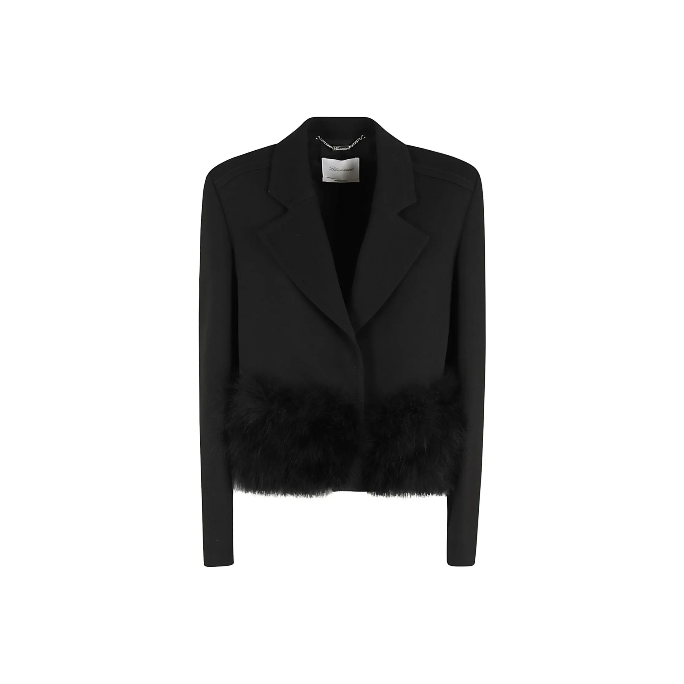 Blumarine Feather trim Blazer