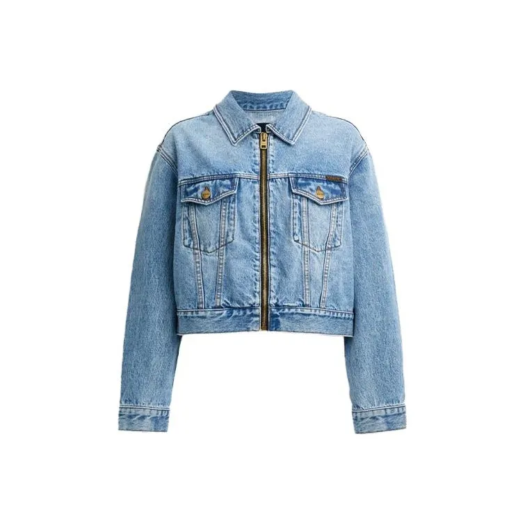 COACH Denim Jacket Women's Light Blue