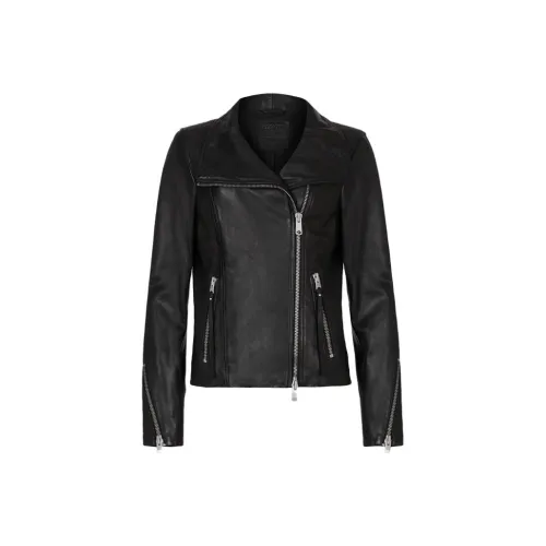 ALLSAINTS Черные Женские Кожаные Куртки