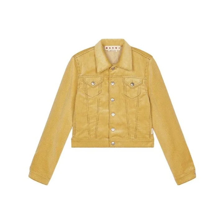 MARNI Желтая Женская Джинсовая Куртка