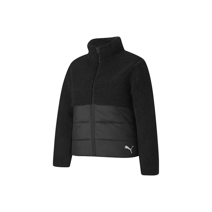 PUMA Sherpa Hybrid Velvet Jackets Women's logo-print