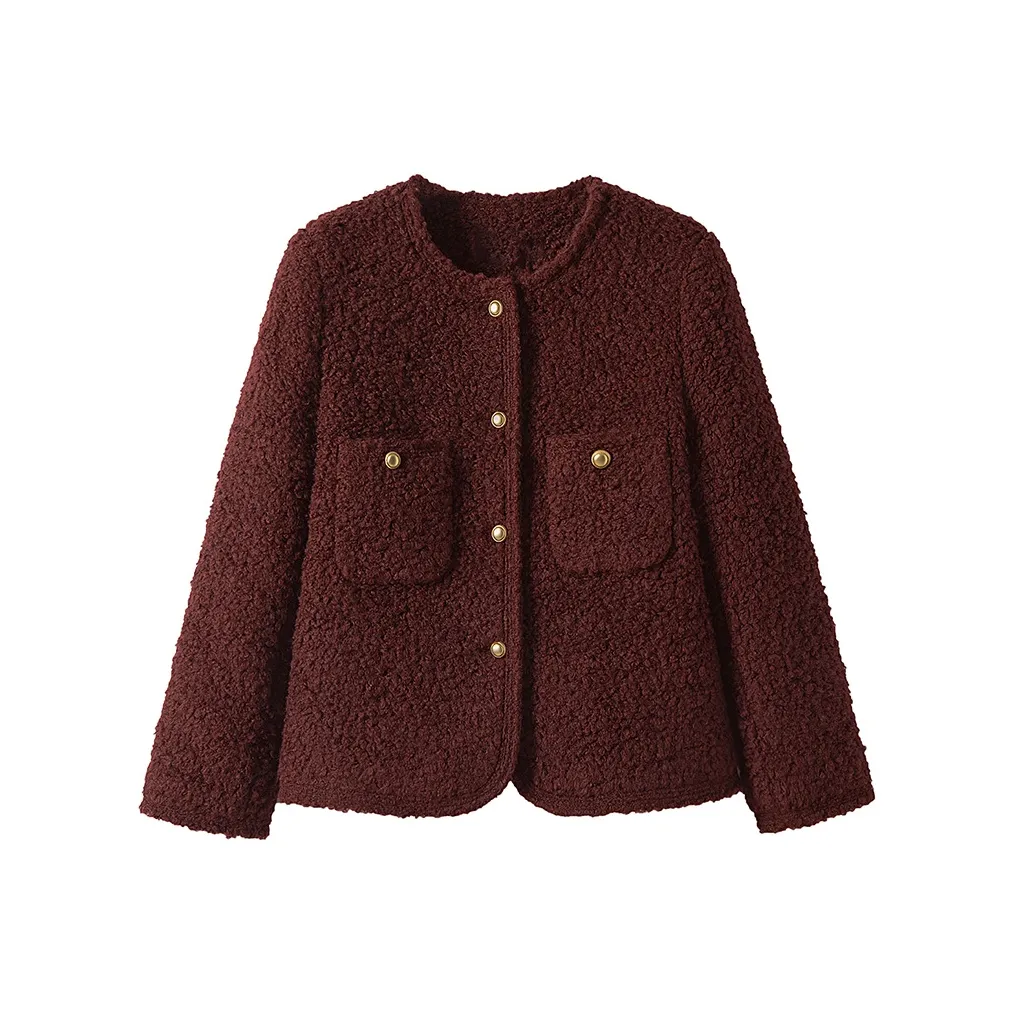 Cypress House Cropped Coat Women's Burgundy