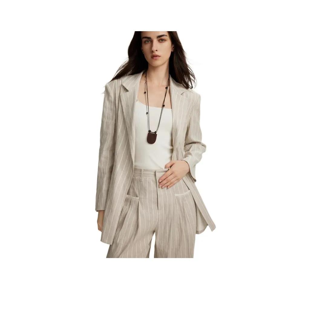 ELLE Бизнес-костюм женский цвет экрю