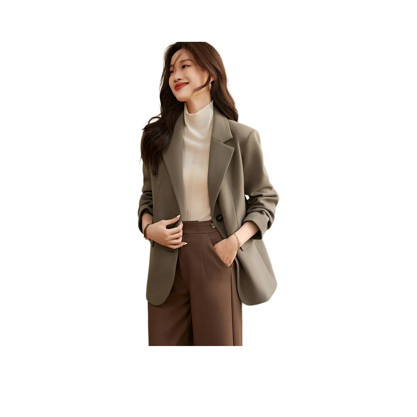 Mo Han Yi Mei Coat Women's Camel
