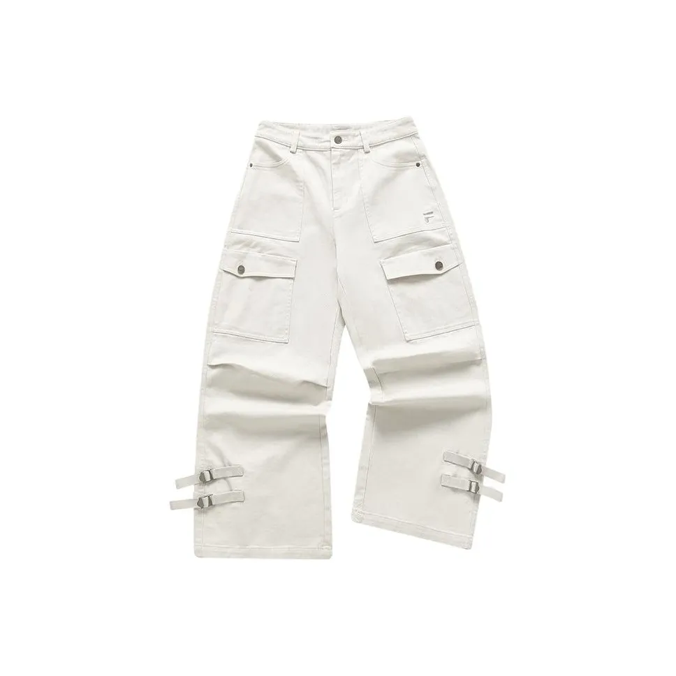 FILA FUSION Casual Pants Women's Gray Wheat