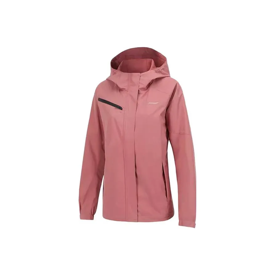 LINING Sports Life Collection Windbreaker Jackets Women's Withered Rose Red