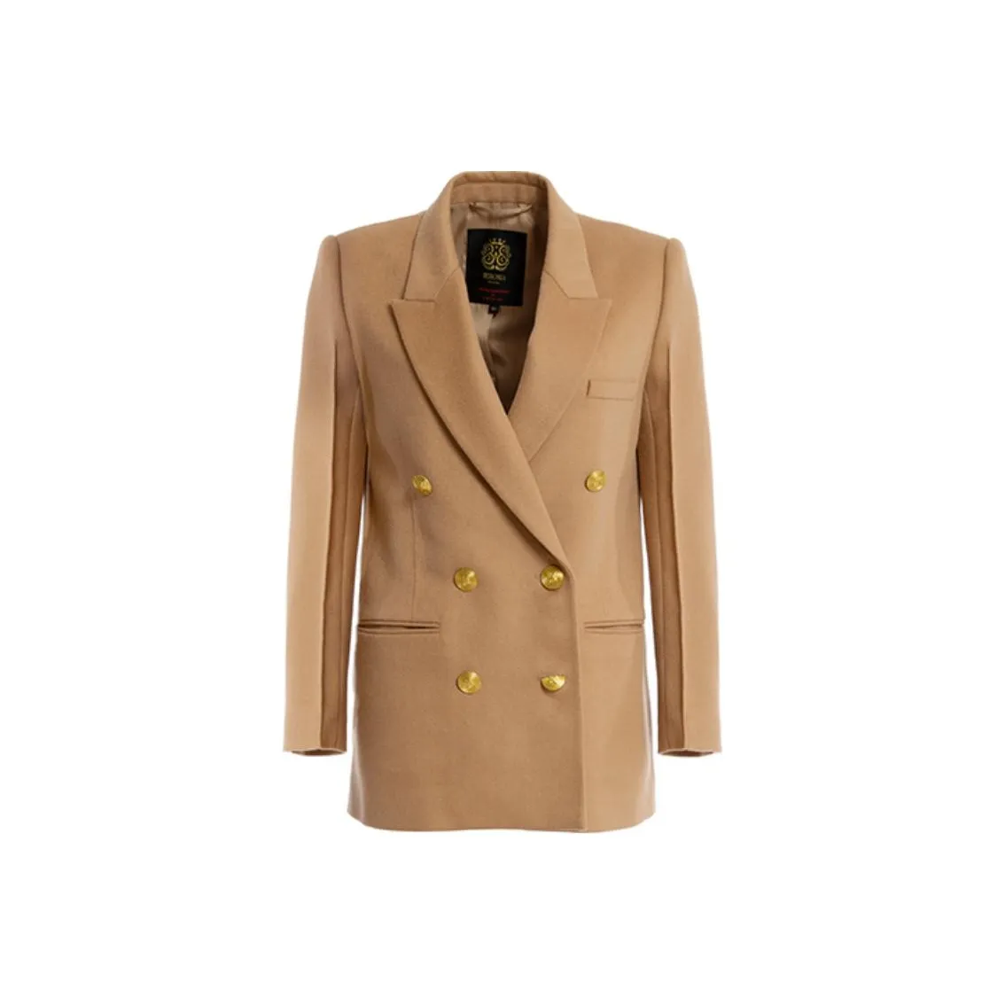 BESIONIA Бизнес Костюм Пальто Женские CAMEL