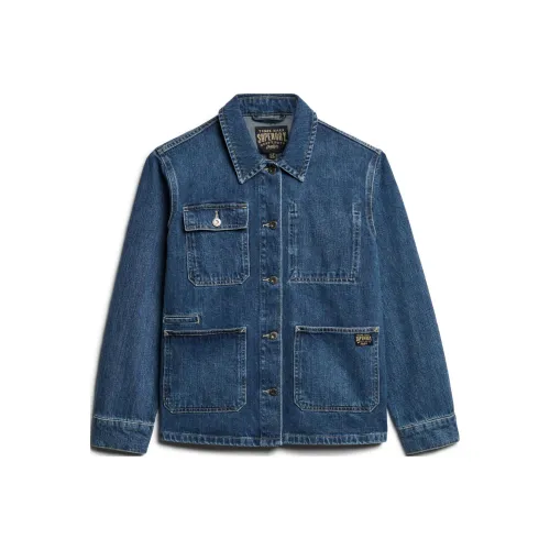 SUPERDRY Синий Женские Джинсовые Куртки