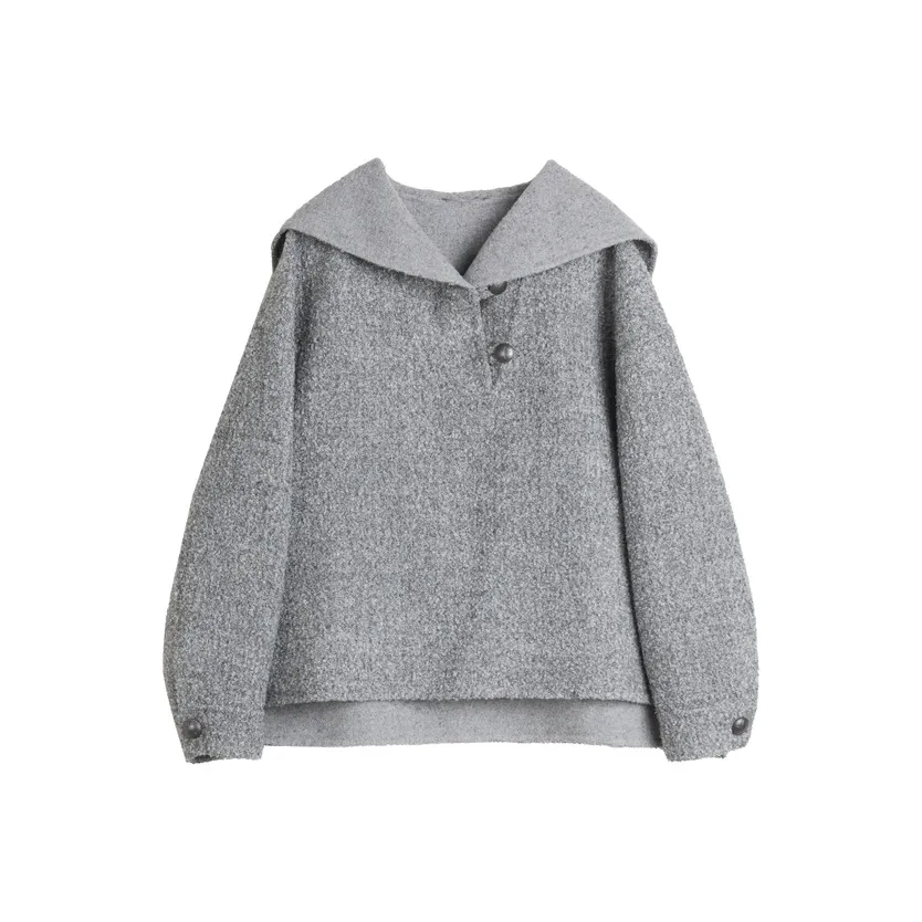 Elle Средне-серое Женское Пальто