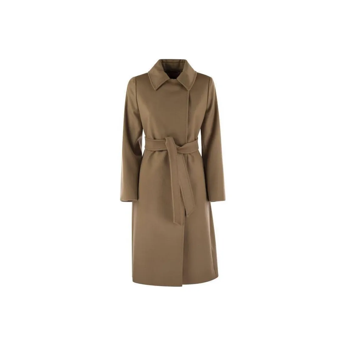 Max Mara Studio Belted Long Sleeved Coat