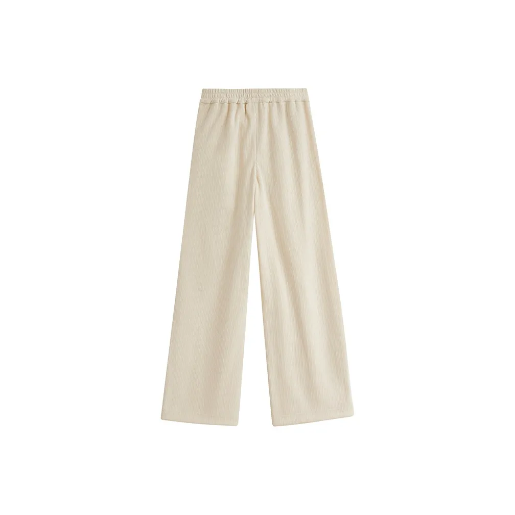 Inman Повседневные брюки Женские Бежевый цвет с узором "груша"