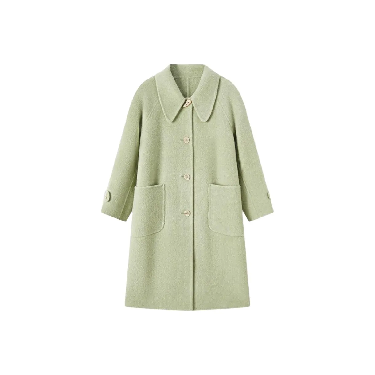 EICHITOO Пальто Женское Светло-Зеленое