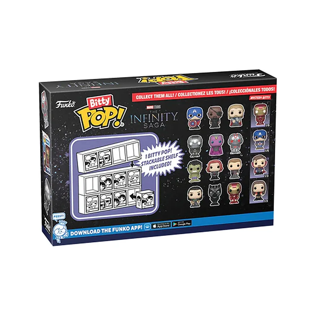 Funko Marvel — Фигурки Chibi в виде Iron Man 4 штуки