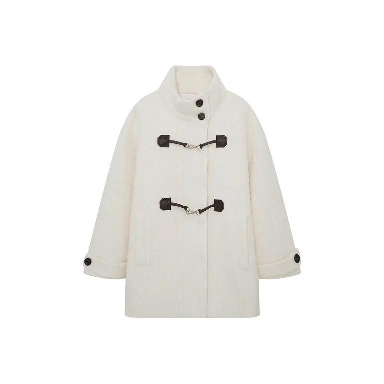 D'zzit Белое Женское Пальто