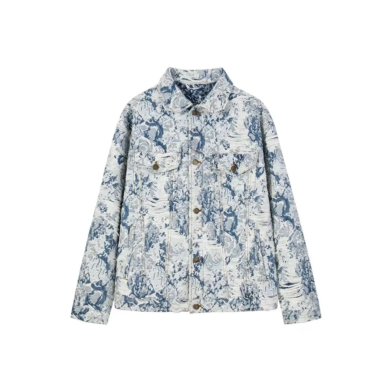 PAIN OR PLEASURE Denim Jacket Women's Blue