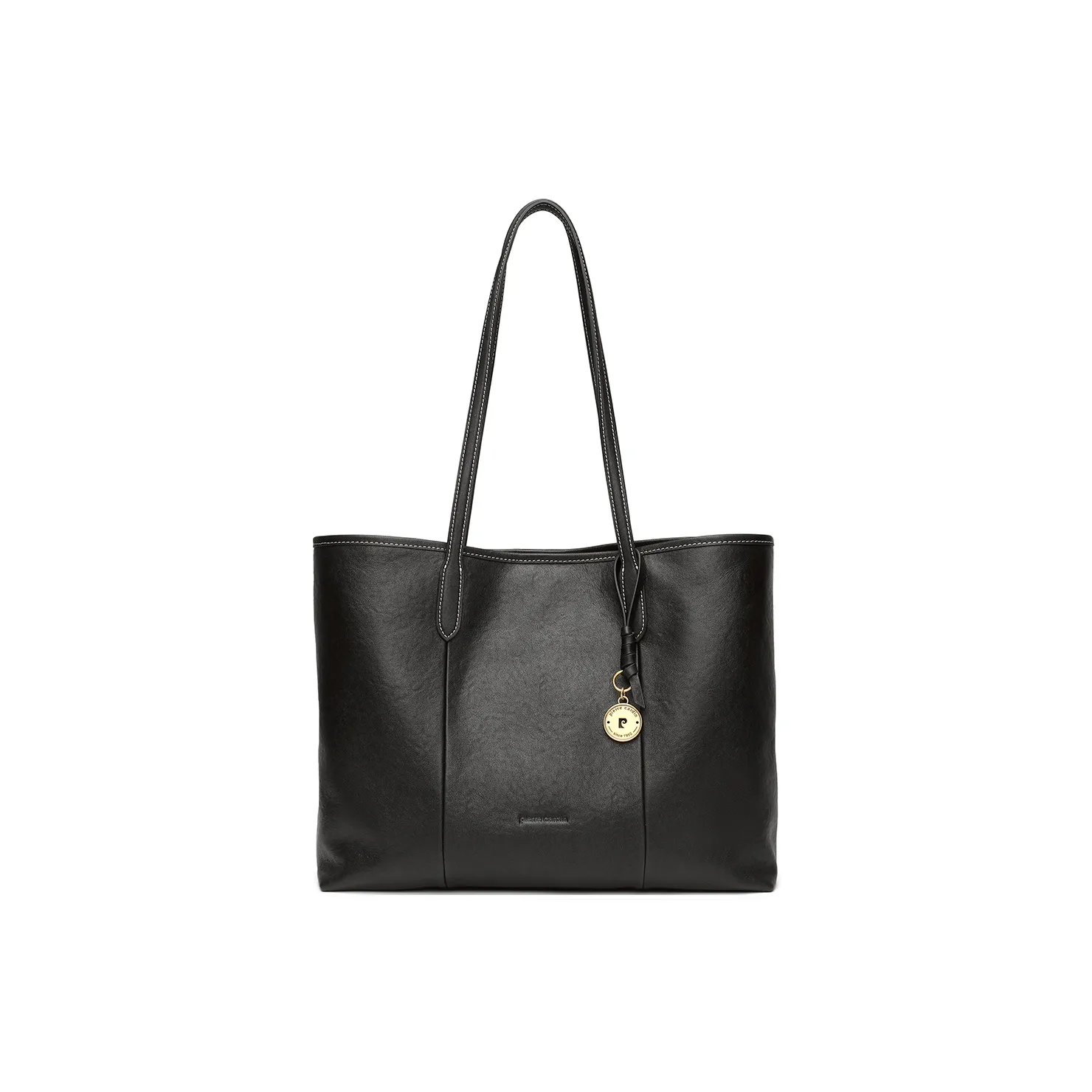 PIERRE CARDIN Сумка Tote из крупнозернистой текстуры коровьей кожи сумка через плечо стандартная женская черная коричневая бордовая