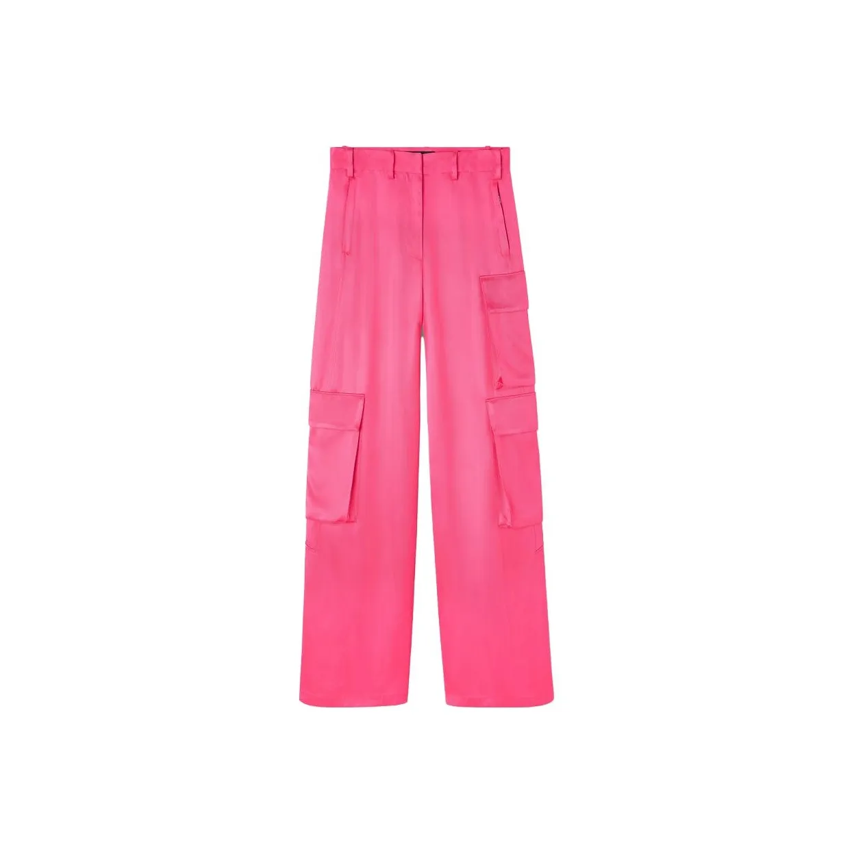 VERSACE High Waisted Wide Leg Cargo Pants