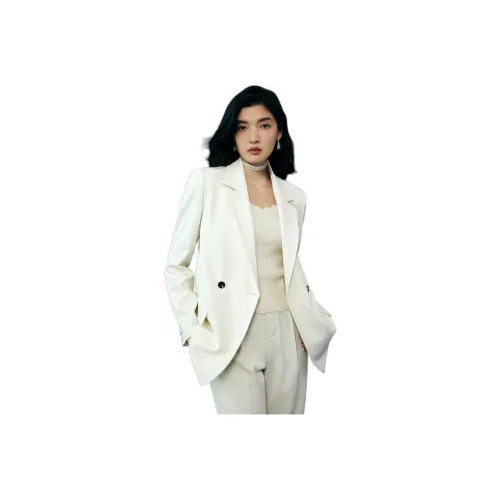 TKY SHOP Лунно-белый Женские офисные костюмы
