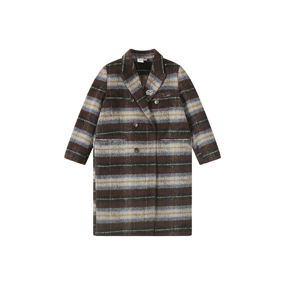 FRLMK Coat Women's Coffee Plaid