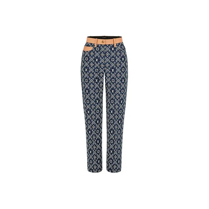 LOUIS VUITTON Casual Pants Women's Blue