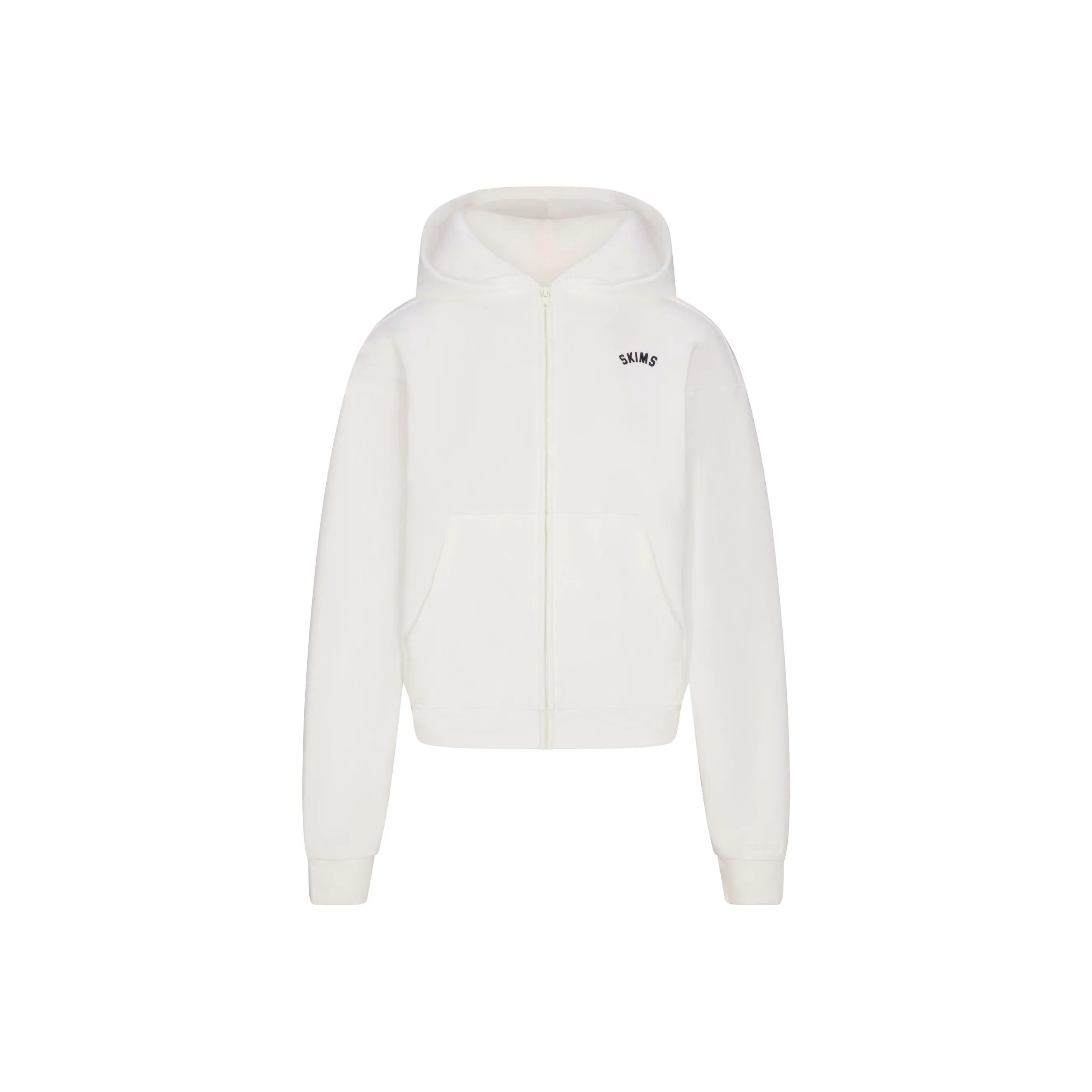 SKIMS SS25 COTTON FLEECE CLASSIC ZIP UP HOODIE Sweatshirt Women's MARBLE GRAPHIC/Marble Pattern