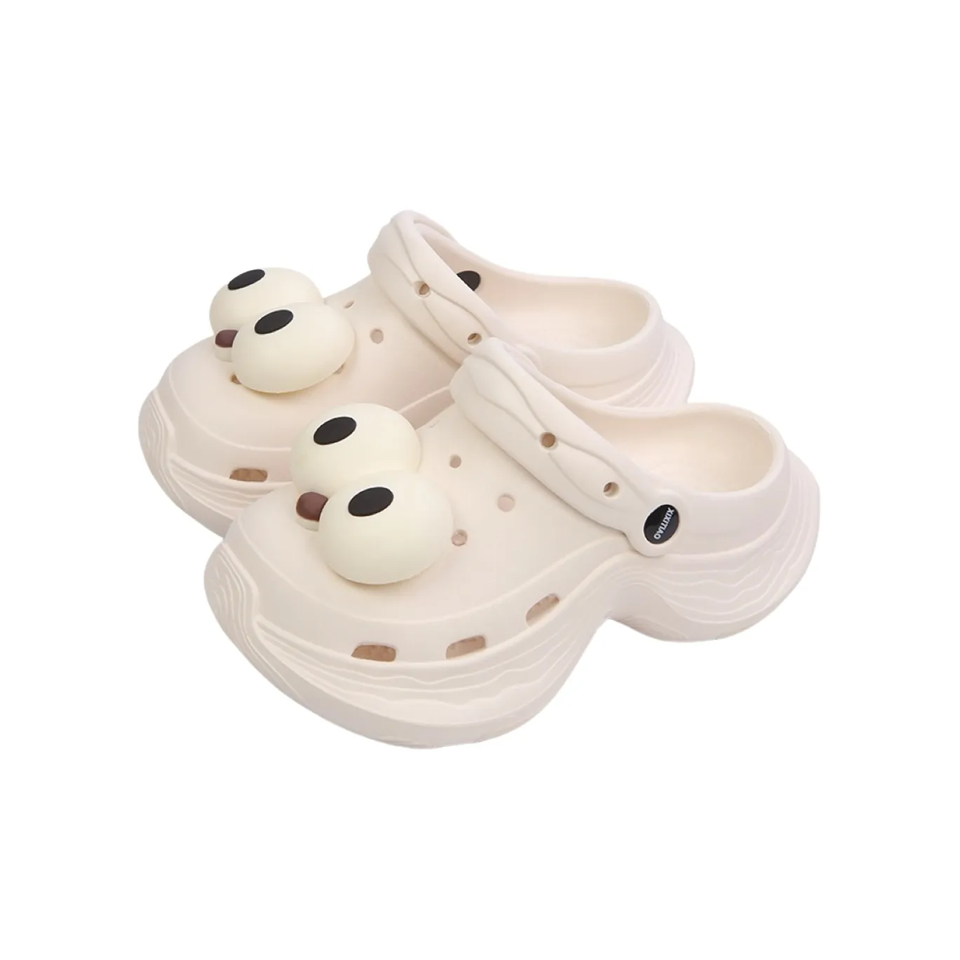 SHIGUDE Sandal Slippers Women's, Cream Apricot